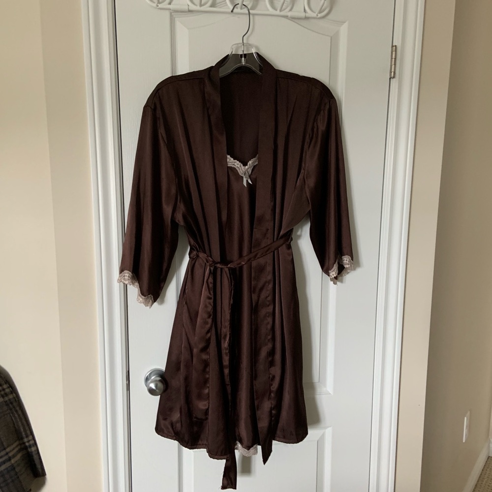 Brown nighty and cover up - XL